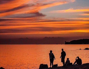 温柔唯美的日落句子带图片 私奔吗在太阳落山前5